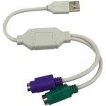 spincart KVM Cable -1 m USB 2.0 To PS2 Keyboard Mouse Cable Converter Connector (Compatible with Keyboard, Mouse, White) - Image 3
