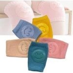 SPIN CART 2 Pairs of Anti-Slip Baby Knee Pads, Cotton Protectors with Smiley Design, Crawling Protection, Stretchable Elastic Breathable Leg Warmers, Toddler Knee Pads, Random Color - Image 3