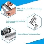 SPIN CART Dummy CCTV Security Camera, Indoor Outdoor Surveillance Camera with LED Flash, Silver - Image 6