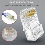 SPIN CART RJ45 Connector Modular Plug Cat 6 Cat 5 Connection (Pack of 100) - Image 5
