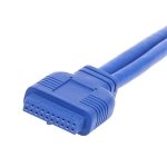 SPIN CART USB 3.0 Front Panel Hub 2 Port Expansion Bay 20 Pin to USB3.0 60cm Bracket Adapter Cable for PC Desktop 2.5" Floppy Bay - Image 2