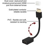 SPIN CART HDMI Male to Female Extension Adapter Converter Connector for Fire TV Stick, Google Chrome Cast, Laptop, HDTV, PS3/4, Xbox360, PC & Laptop (Pack-2) - Image 6