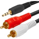 SPIN CART 3.5mm to RCA Cable, 2RCA Male to 3.5mm Male Stereo Y Splitter Audio Cable Compatible with Phones, Laptop, HDTV, Speaker, Home Theater (1.5m) - Image 1