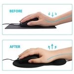 SPIN CART Mouse Pad with Gel Wrist Rest Support, Foam 3D Ergonomically Designed Non-Slip Gaming Mouse Mat for Computer & Laptop - Image 4