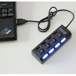 SPIN CART 4 Port USB Hub 2.0 with Individual Switchs and LED Indicators Multi Adapter - Image 2