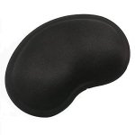 SPIN CART Ergonomic Silicone Gel Wrist Support Mouse Pad, Clear Pad for Desktop Computer, Laptop Tablet Black - Image 1