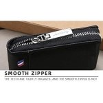 SPIN CART Credit Debit Card Wallet, High Qualiy Zipper Card Case Holder for Men Women, with RIFD Blocking 10 Slot Compact Size (Brown) - Image 2