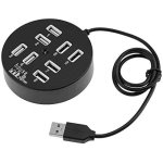 SPIN CART USB 2.0 8 Port Hub, High Speed Multi Splitter Extension with LED Light for Laptop PC Computer Tablet Mobile Pen Drive (Black and White) - Image 5