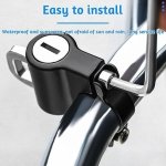 SPIN CART Universal Motorcycle Helmet Lock, Black Metal, Anti-Theft and Tamper-Proof Security Lock with 2 Keys, Multifunctional Waterproof Hanging Storage Hook for Two Wheelers. - Image 4