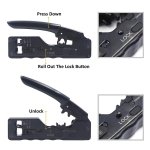 SPIN CART RJ45 Crimp Tool Kit, Ethernet Pass Through Crimper, Network Cat5 Cat6 Cat7 Crimping Tool Repair Kit - Image 7