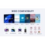 SPIN CART USB 3.0 & Type C External DVD Writer, CD/DVD ROM +/-RW CD Burner,Portable DVD Drive Player with SD Card Reader USB 3.0 USB C Hub for Laptop Mac Desktop PC - Image 7