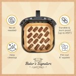 SPIN CART Air Fryer Paper Liners, 8 Inch Square Non-Stick Oil Resistant Disposable Parchment Sheets for Frying, Baking, Cooking, Roasting & Microwave, Food Grade Baking Paper, 100 pcs Pack - Image 4