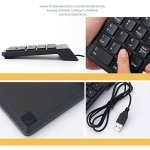 SPIN CART USB Numeric Keypad Portable Slim Mini Number Pad for Laptop Desktop Computer PC, Full Size 18 Key, Big Print Letters - Black - Image 3