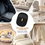 SPIN CART 2 Pcs Pet Hair Remover Electrostatic Reusable Magic Glove, Black Dual-Sided Design with Static Technology, Washable Reusable Cleaning Tool for Cats, Dogs, Furniture, Carpets (2 Pcs Set) - Image 3