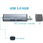 SPIN CART 3 Port USB 3.0 HUB Splitter, USB Extender Multi Port Adapter, 1 Port USB 3.0/2 Port USB 2.0 for PC, Laptop, Card Reader Flash Drive - Image 2