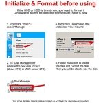 SPIN CART 2.5 inch SATA to USB 3.0 External Hard Drive Enclosure, Transparent Portable Hard Disk HDD SSD Case Cover Box - Image 5