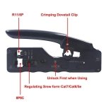 SPIN CART RJ45 Crimp Tool Kit, Ethernet Pass Through Crimper, Network Cat5 Cat6 Cat7 Crimping Tool Repair Kit - Image 6