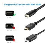 SPIN CART MIni HDMI to HDMI Cable Support Compatible with Camera, Camcorder, Tablet and Graphics/Video Card, Laptop - Image 6
