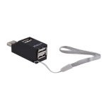 SPIN CART Mini 3 Port USB 2.0 HUB External Multi Ports High Speed, USB Splitter Switch for PC Computer Laptop (Black) - Image 3