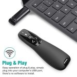 SPIN CART Wireless Presenter Remote, 2.4GHz Wireless USB Presenter PowerPoint Remote PPT Clicker for Presentation - Image 6