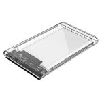 SPIN CART 2.5 Inch SATA to USB External Hard Drive Enclosure HDD/SSD, Transparent Hard Disk Box (USB 3.0) - Image 1