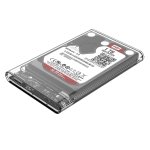 SPIN CART 2.5 Inch SATA to USB External Hard Drive Enclosure HDD/SSD, Transparent Hard Disk Box (USB 3.0) - Image 5