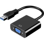 SPIN CART USB 3.0 to VGA Adapter, Multi Display Connector for Monitor, Laptop, Projector with Driver CD - Image 1