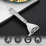 SPIN CART Stainless Steel Corn Peeler, Corn Thresher with Sharp Serrated Blade Non-Slip Ergonomic Handle, Unbreakable Corn Cob Stripping Kernels Remover, Corn Cutter - Image 5