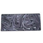 SPIN CART Large Gaming Mouse pad, Long XXL Extended Desk Table Mat Mousepad for Laptop PC Computer (Black Abstract) - Image 1