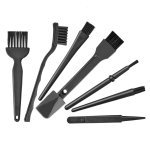 SPIN CART Multipurpose 7 in 1 Small Portable Plastic Handle Nylon Brushes Set for Computer Keyboard Car Laptop Cleaning Brush Kit - Image 1