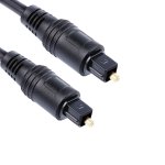 SPIN CART Toslink Digital Optical Audio Fiber Optic Cable for Home Theater, Sound Bar, TV, PS4, Xbox, Playstation and More (1.5 m, Black) - Image 1