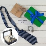 SPIN CART PU Leather Watch Display Box, 3 Slots with Transparent Lid, Metal Lock, Removable Pillows, Black Storage Case for Men Women, 16x11x8 cm - Image 2