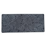 SPIN CART Large Gaming Mouse pad, Long XXL Extended Desk Table Mat Mousepad for Laptop PC Computer (White Line) - Image 1