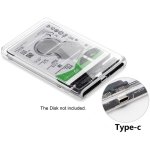SPIN CART USB Type C 3.1 to 2.5 Inch Sata External Hard Drive Enclosure HDD/SSD, Transparent Hard Disk Box Compatible for Mac OS Windows Linux - Image 6