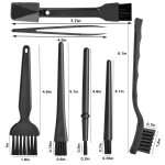 SPIN CART Multipurpose 7 in 1 Small Portable Plastic Handle Nylon Brushes Set for Computer Keyboard Car Laptop Cleaning Brush Kit - Image 6