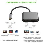 SPIN CART USB C to HDMI 4K VGA Adapter, USB 3.1 Type C USB-C to VGA HDMI Video Converters Adaptor Compatible with MacBook Pro/Air, iPad Pro, Surface - Image 6