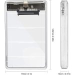 SPIN CART USB Type C 3.1 to 2.5 Inch Sata External Hard Drive Enclosure HDD/SSD, Transparent Hard Disk Box Compatible for Mac OS Windows Linux - Image 4