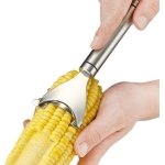 SPIN CART Stainless Steel Corn Peeler, Corn Thresher with Sharp Serrated Blade Non-Slip Ergonomic Handle, Unbreakable Corn Cob Stripping Kernels Remover, Corn Cutter - Image 1