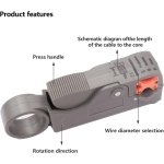 SPIN CART Coax Coaxial Cable Wire Stripper Cutter Tool (2 Blade Model) for RG59 RG58 RG6 RG11 (1) - Image 5