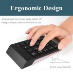 spincart Numeric 2.4G Wireless Keyboard with 18 Keys Number Pad Financial Accounting Keypad with USB Receiver - Image 7