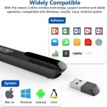 SPIN CART 2.4GHz Wireless Presenter Remote, PowerPoint Remote PPT Clicker Slide Changer for Presentation for Laptop Mac Computer - Image 2