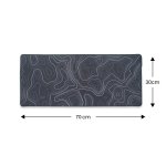 SPIN CART Large Gaming Mouse pad, Long XXL Extended Desk Table Mat Mousepad for Laptop PC Computer (Black Dazzle) - Image 4