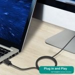 SPIN CART Displayport to HDMI Cable; DP Display Port to HDMI Converter Adapter Gold-Plated Cord Compatible for Lenovo; Dell; HP; ASUS; 6 Feet (1.8) - Image 2