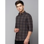 SPIN CART 100% Cotton Shirt for Men, Regular Fit Full Sleeve Casual Formal Shirt (Large, Brown) - Image 5