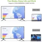 SPIN CART HDMI to VGA Cable Adapter, Compatible for Computer, Desktop, Laptop, PC, Monitor, Projector, HDTV (NOT Bidirectional) 1.8m(Black) - Image 3