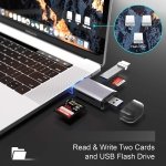 SPIN CART All in 1 USB 3.0 Type C Micro USB OTG Function, Memory Card Reader Adapter for TF, SD, Micro SD, SDXC, SDHC, MMC, RS-MMC, UHS-I for Smartphone Laptop Camera - Image 4