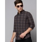 SPIN CART 100% Cotton Shirt for Men, Regular Fit Full Sleeve Casual Formal Shirt (Large, Brown) - Image 4