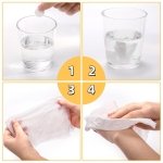 SPINCART Coin Tissue Paper, Soft Napkin Disposable Compressed Towel For Face Traveling (Pack of 50) - Image 7