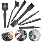 SPIN CART Multipurpose 7 in 1 Small Portable Plastic Handle Nylon Brushes Set for Computer Keyboard Car Laptop Cleaning Brush Kit - Image 7