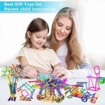 SPIN CART Assembly Building Toy Blocks Bars Puzzle Different Shape Educational Construction Engineering Set 3D Puzzle for Boys & Girls (Stick Block) - Image 2